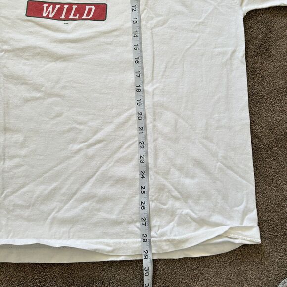 NHL Minnesota Wild Hockey Shirt Long Sleeve White Old Time Hockey Size XL - Picture 7 of 8